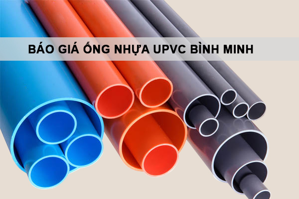 bảng giá ống nhựa uPVC Bình Minh, ống nhựa uPVC Bình Minh giá bao nhiêu